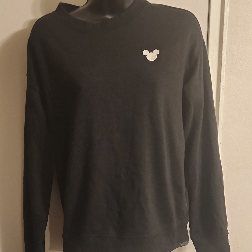 H&M Black Crewneck Sweater with White Emblem